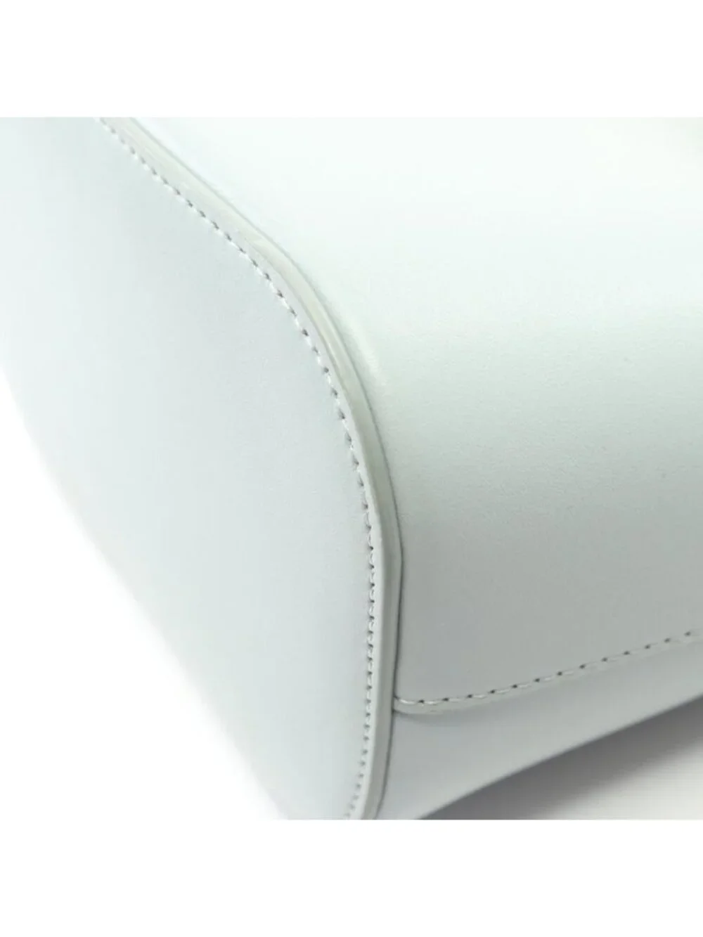 Celine Handbag Triomphe Mini Bucket Louise 10 N473 ghj.07 ic Blue Gray Leather - Picture 5 of 8